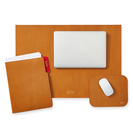 Italian Leather Desk Gift Set