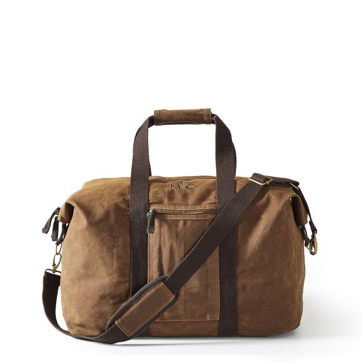 Canvas and leather weekender hot sale bag