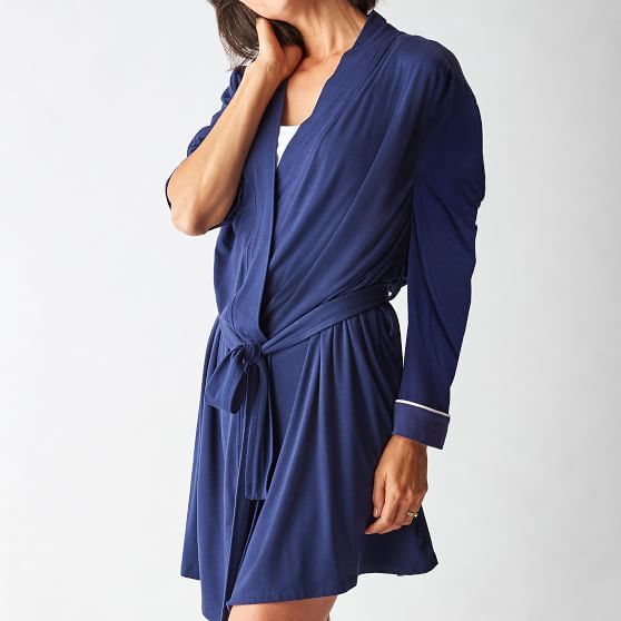 Knit Bamboo Lounge Robe | Mark and Graham