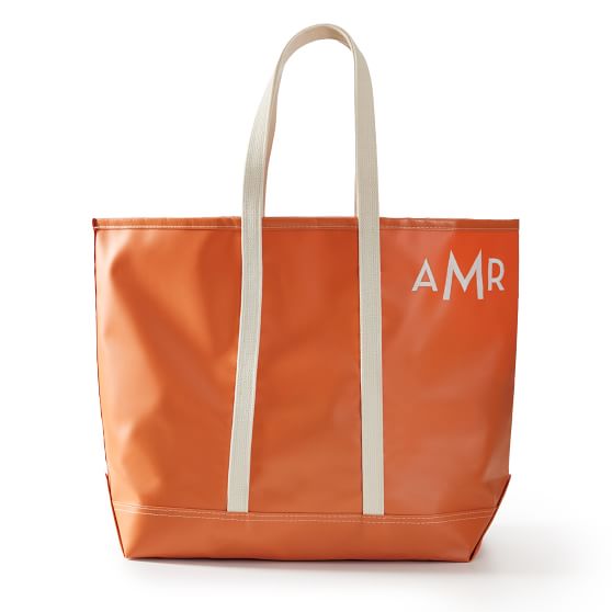 Orange canvas online bag