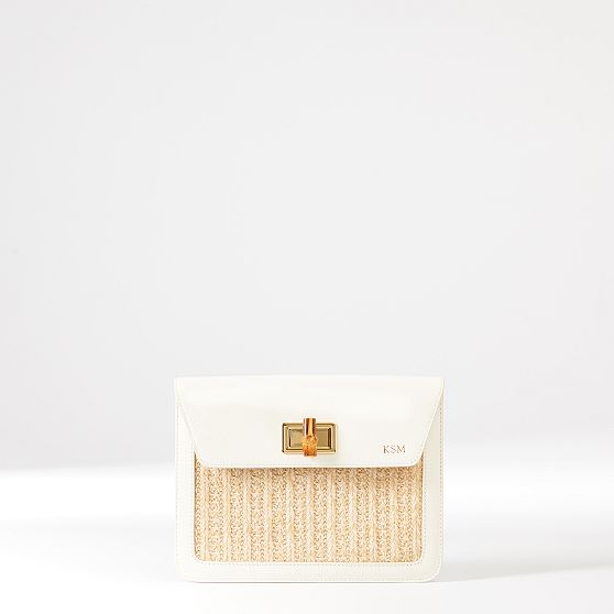 Raffia Dash Clutch main image 1