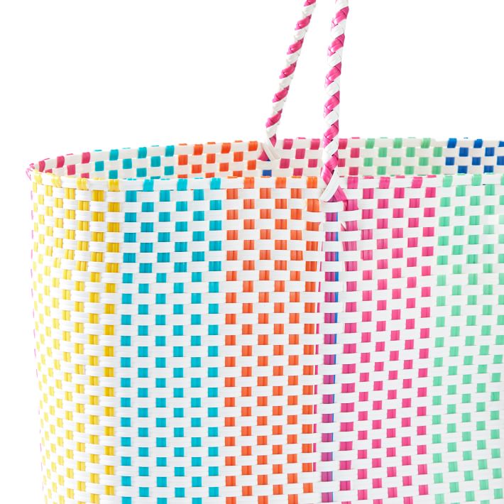 Gap woven plastic deals tote