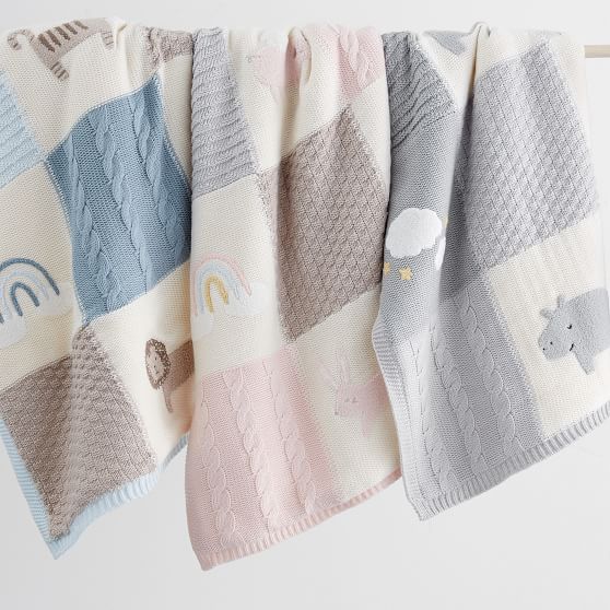 Pottery Barn Kids Heirloom Baby Blanket Mark and Graham