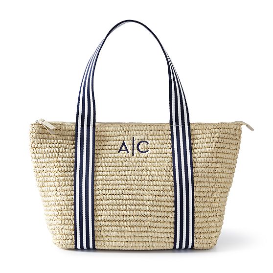 personalised beach bag with zip