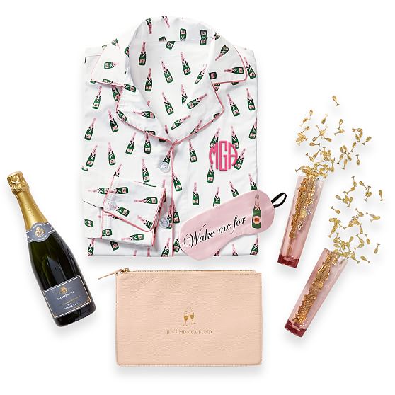 Champagne best sale print pajamas