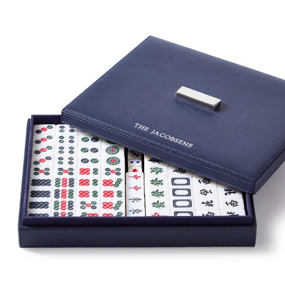 Mahjong Spel Bord Set - Mahjong Tegels Mini Grootte, Reizen Mah Jong Set Met Opbergtas Traditionele Chinese Versie Familie Bordspellen Party Supplies