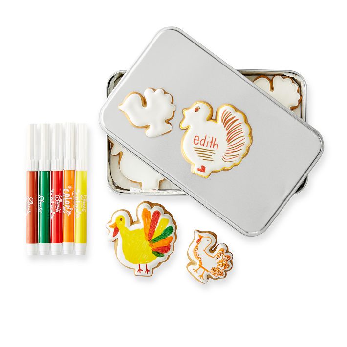 Set of 12 Thanksgiving Color Me Cookies
