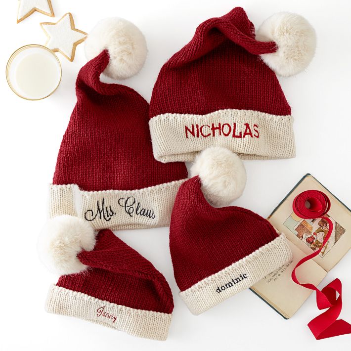 Floppy Knit Santa Hat