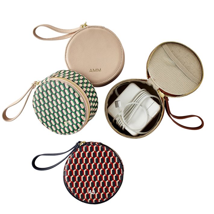 Leather Circle Pouch