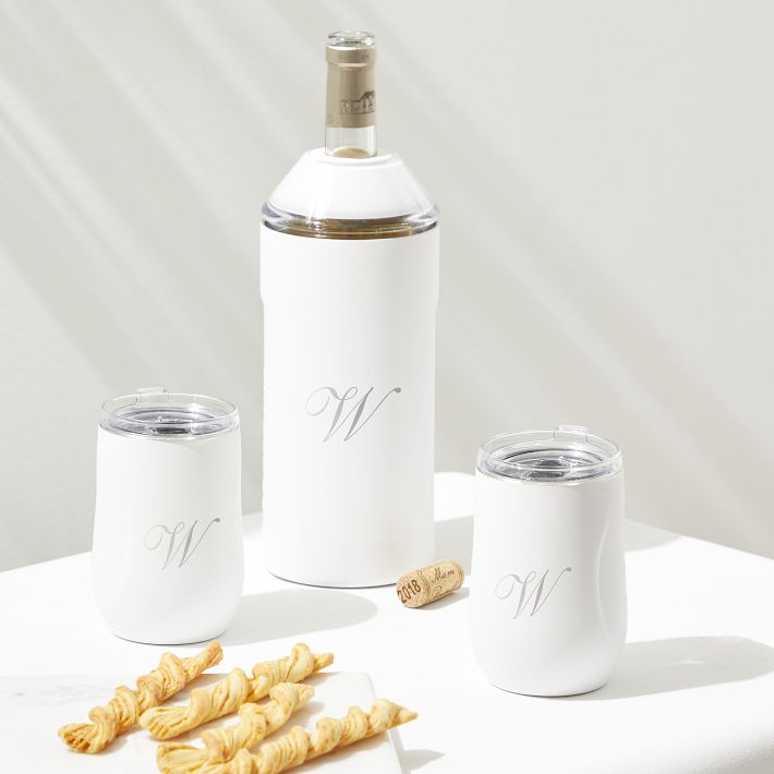 Vinglac&#233; Wine Chiller and Stemless Glass Set