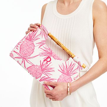 LARGE CANVAS CLUTCH THE BLUE MARKET main image 1