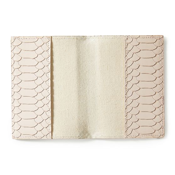 Embossed Leather Passport Case