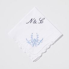 Popular Set of 6 Gray Handkerchiefs, Monogrammed Groomsmen Gift, Personalized Embroidered Initial, Embroidered Handkerchiefs