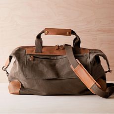 Mark & Graham Canvas sold Leather Duffle