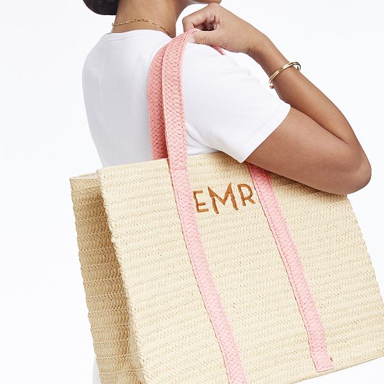 Oversized Straw Beach Tote