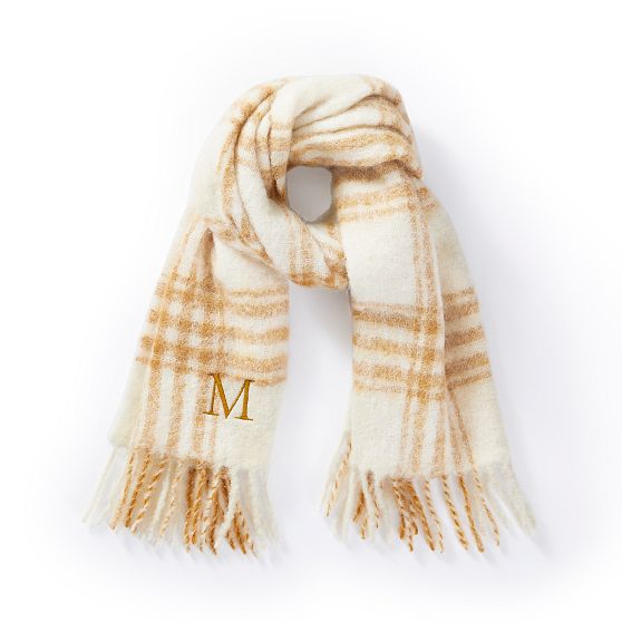 Lightweight Italian Plaid Scarf