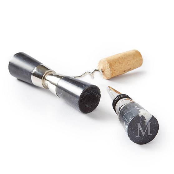 Black Marble Bar Tool Set