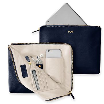 Mark and high quality graham navy blue clutch