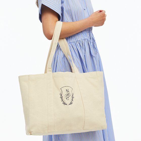 Personalized Simple Canvas Tote