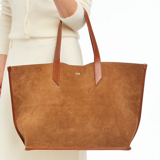 Vail Suede and Leather Tote