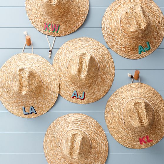 Monogram Mary Straw Hat Mark and Graham