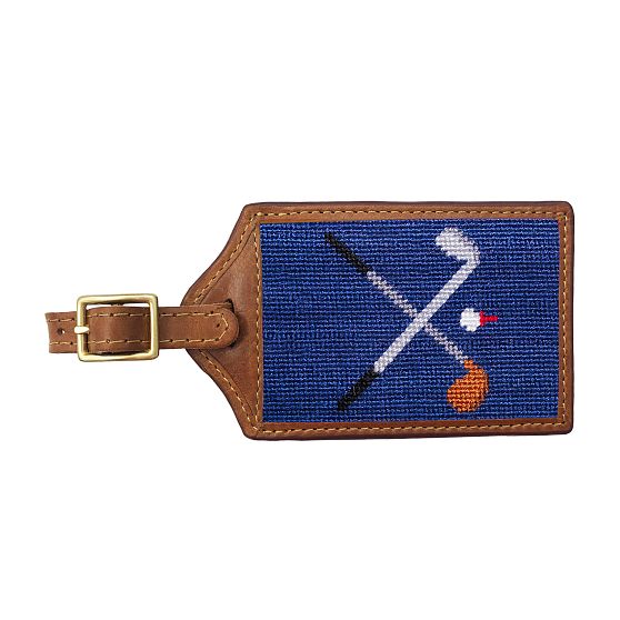 Smathers &amp; Branson Needlepoint Luggage Tag