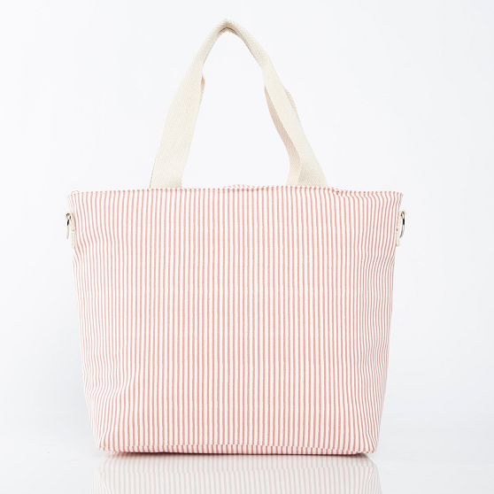 Pinstripe Cooler Tote Bag