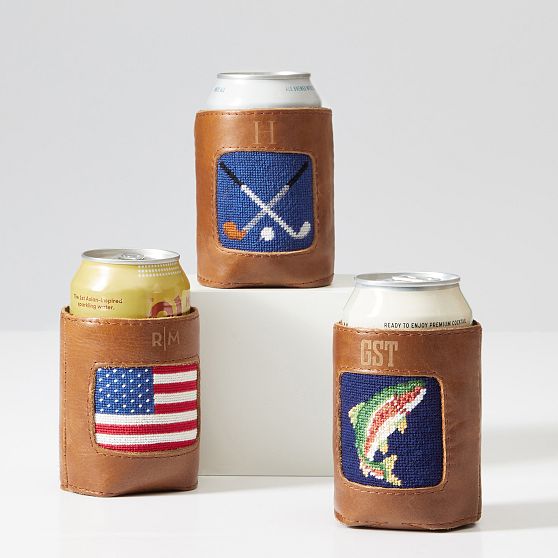 Bonefish Needlepoint Can Holder by Smathers & Branson