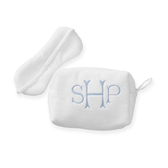 Soft Cotton Eye Mask and Travel Pouch Set