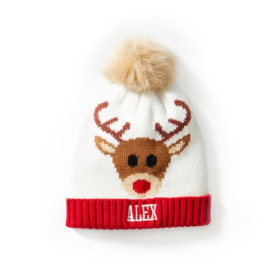 Baby + Kids Reindeer Pom Pom Hat