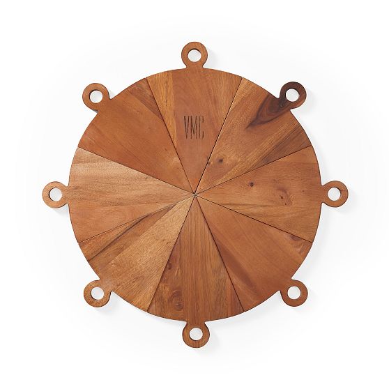 Wood Pizza Party Appetizer Serving Board