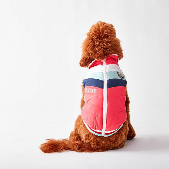 Chevron Puffer Pet Jacket