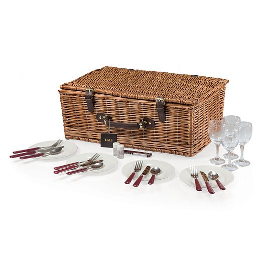 Newbury Picnic Basket, Set for 4