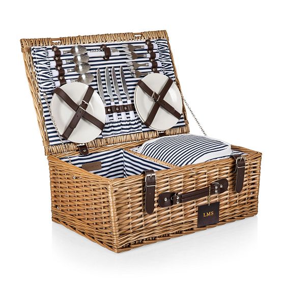 Belmont Picnic Basket, Set for 4