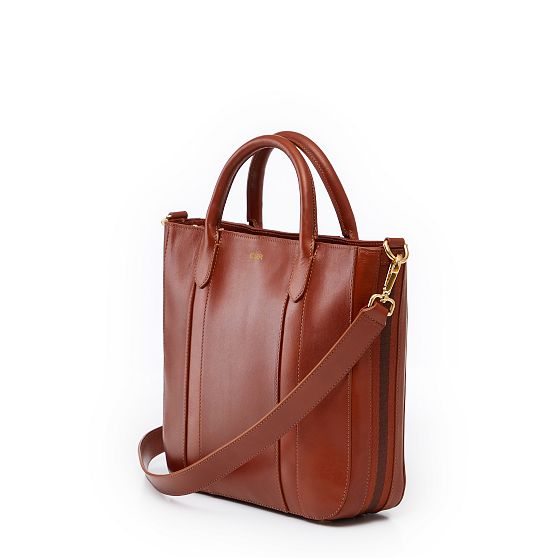 Taylor Twill Leather Crossbody Tote