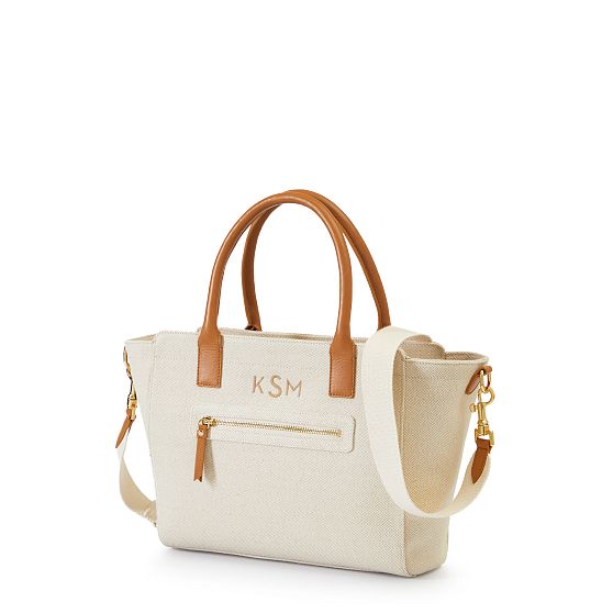 Italian Canvas Zip Tote