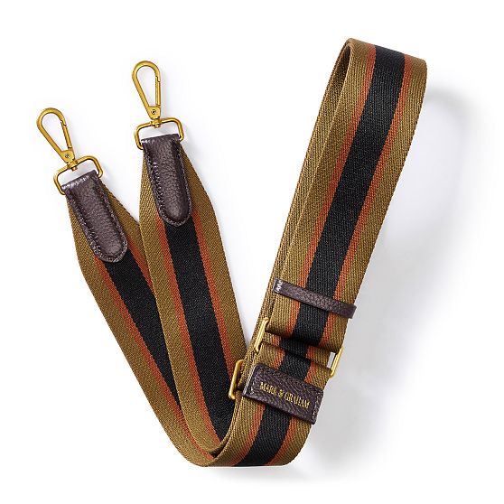 Twill and Leather Bag Strap