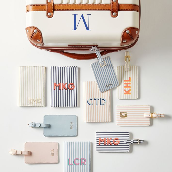 Fillmore Vegan Leather Luggage Tag and Passport Case Mark and Graham