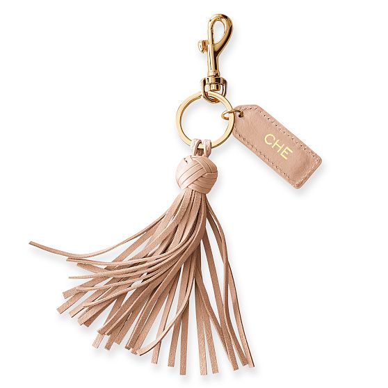 Leather Tassel Keychain