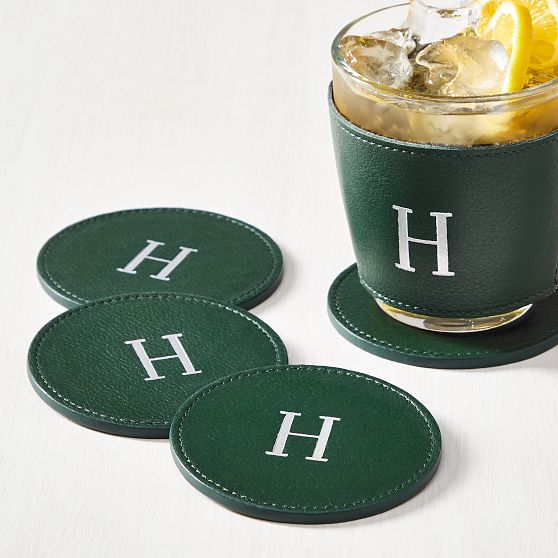 Leather Coasters, Set of 4