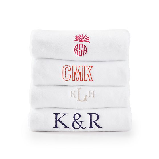 Personalized bath towels for college sale