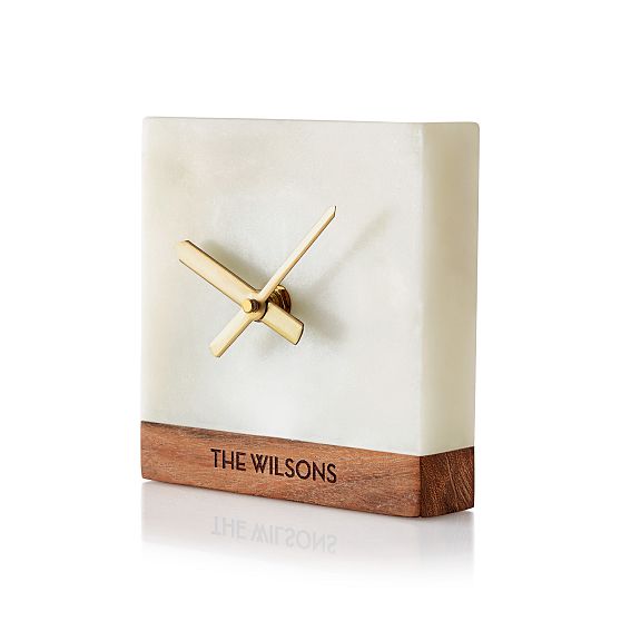 Marble Desk Clock