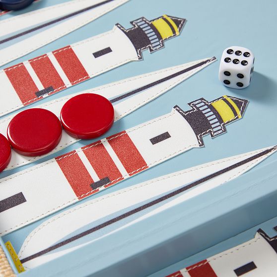 Raffia Backgammon Game Set