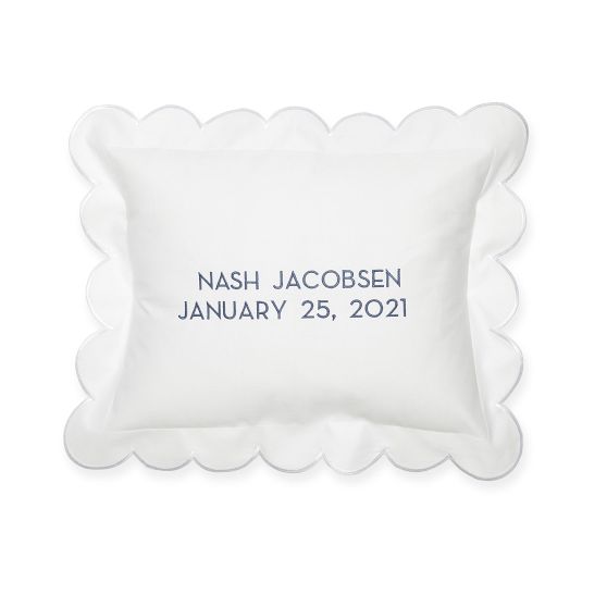 Baby Boudoir Scalloped Pillow