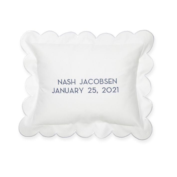 Baby Boudoir Scalloped Pillow