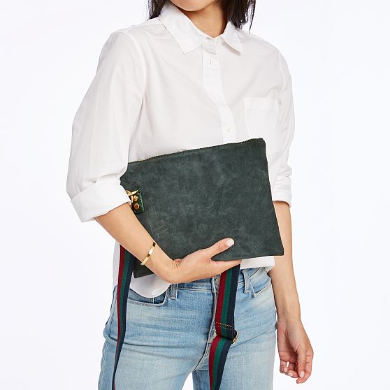 Essential Suede Zipper Crossbody