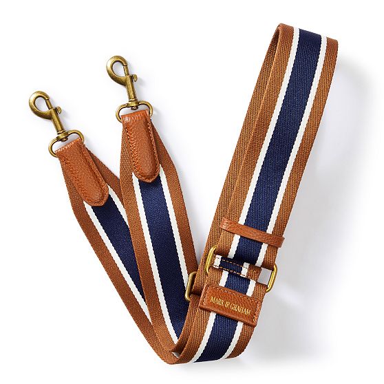 Twill and Leather Bag Strap