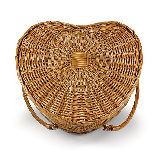 Heart Picnic Basket, Set for 2