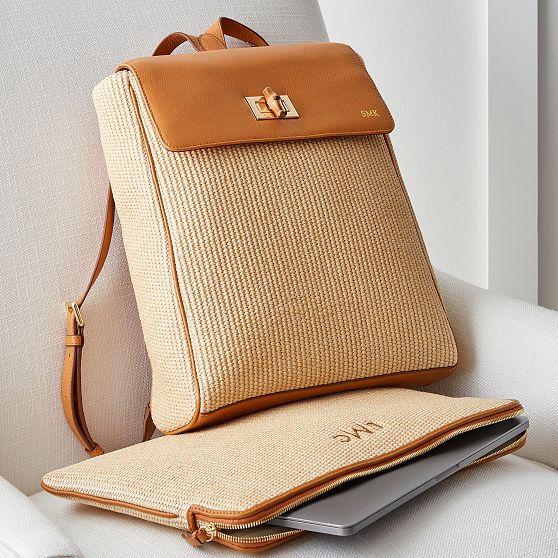 Essential Raffia Laptop Case