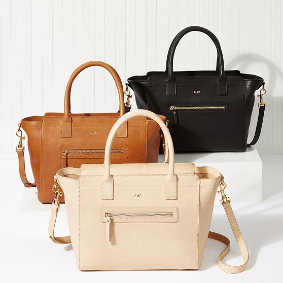 Hayden Leather Zip-Top Tote